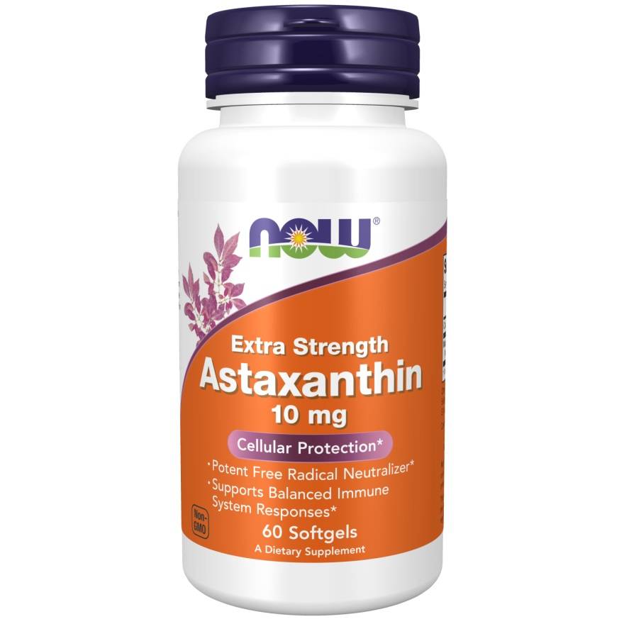 Astaxanthin Extra Strength 10mg 60cap. Now Foods