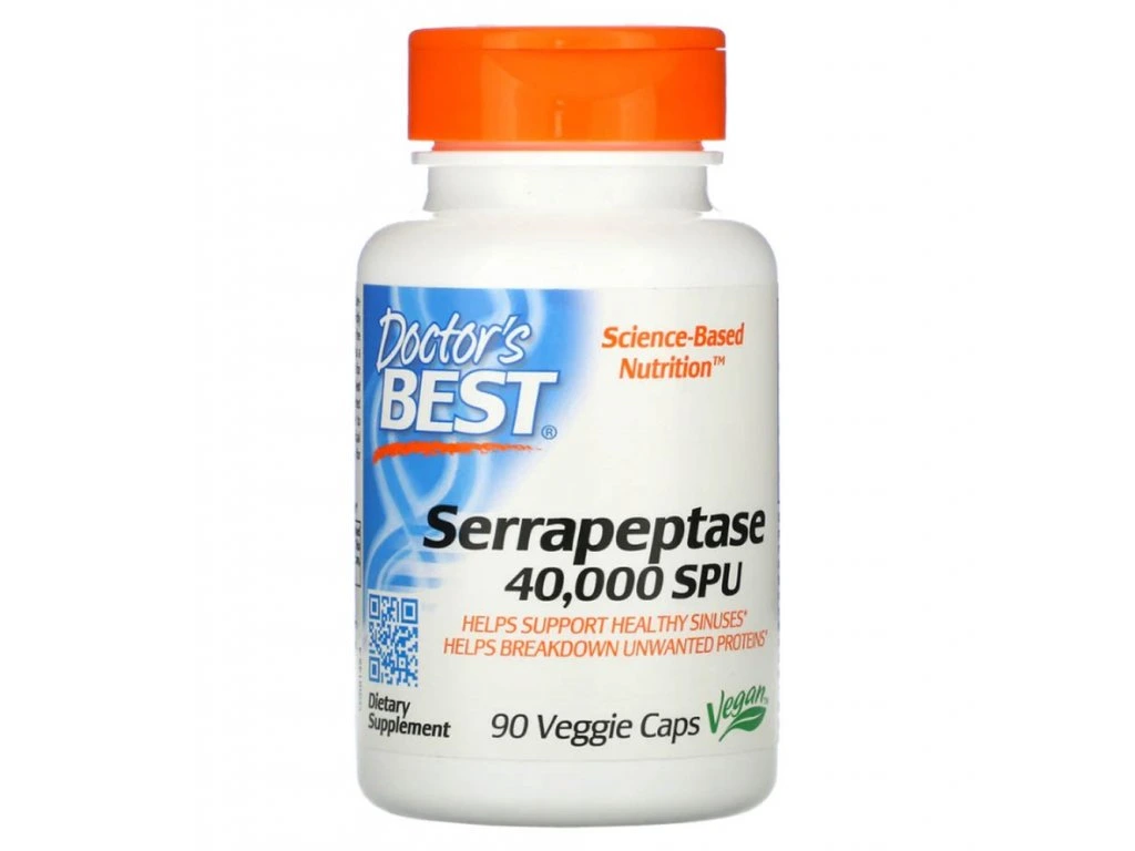 Serrapeptase 40 000 SPU (serrapeptasi) 90 caps. Doctor's Best