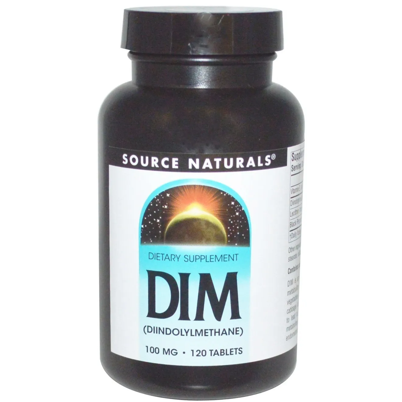 DIM, (Diindolylmethane), 100 mg, diindolylmetan, 120 tab. Source Naturals