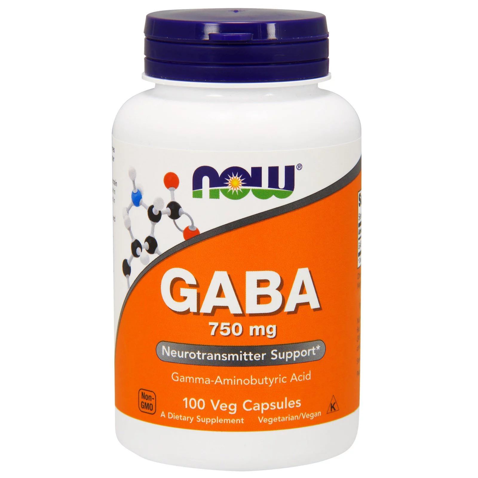 Gaba 750 mg 100 caps. Now Foods